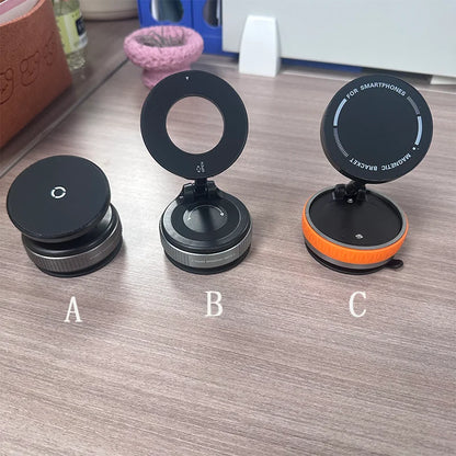 Vacuum Suction Magnetic Car Phone Holder for Glass Surface