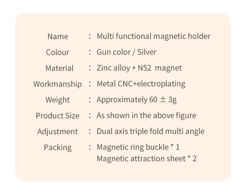 Foldable Double Sided Magnetic Phone Holder Stand