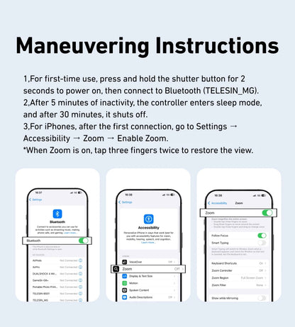 Fun Shot Magnetic Grip, Ergonomic Style Phone Camera Grip
