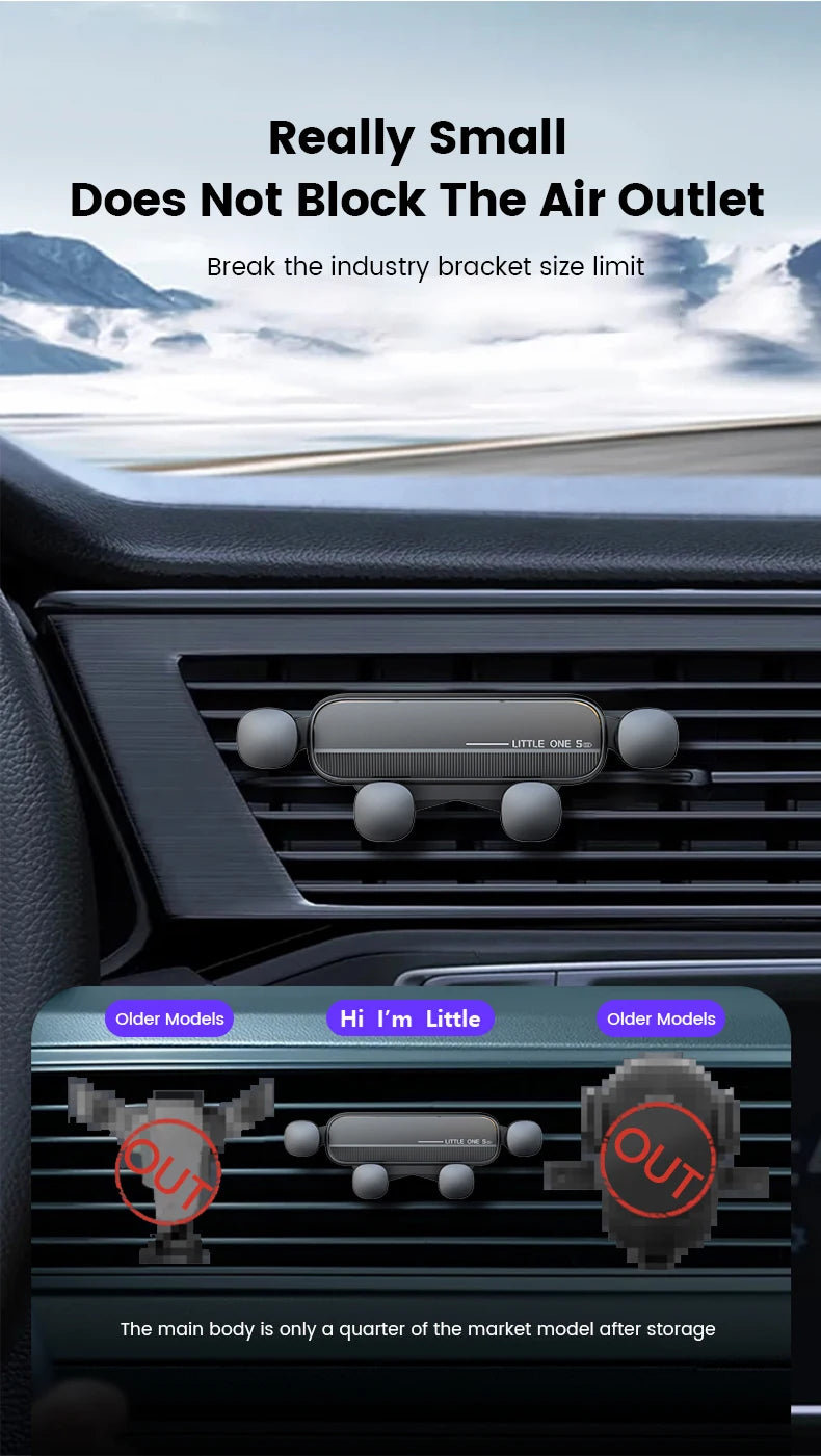 Gravity Car Phone Holder Air Vent Mount Cell Phone Holder