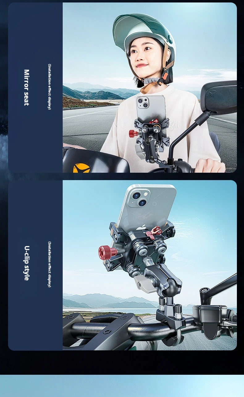 Aluminum Motorcycle Phone Mount Cellphone Holder