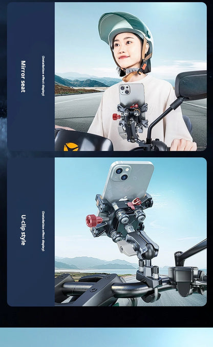 Aluminum Motorcycle Phone Mount Cellphone Holder