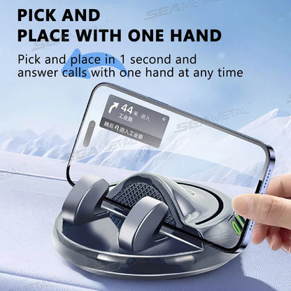 Car Phone Holder ABS Dashboard Navigation 360 Rotation