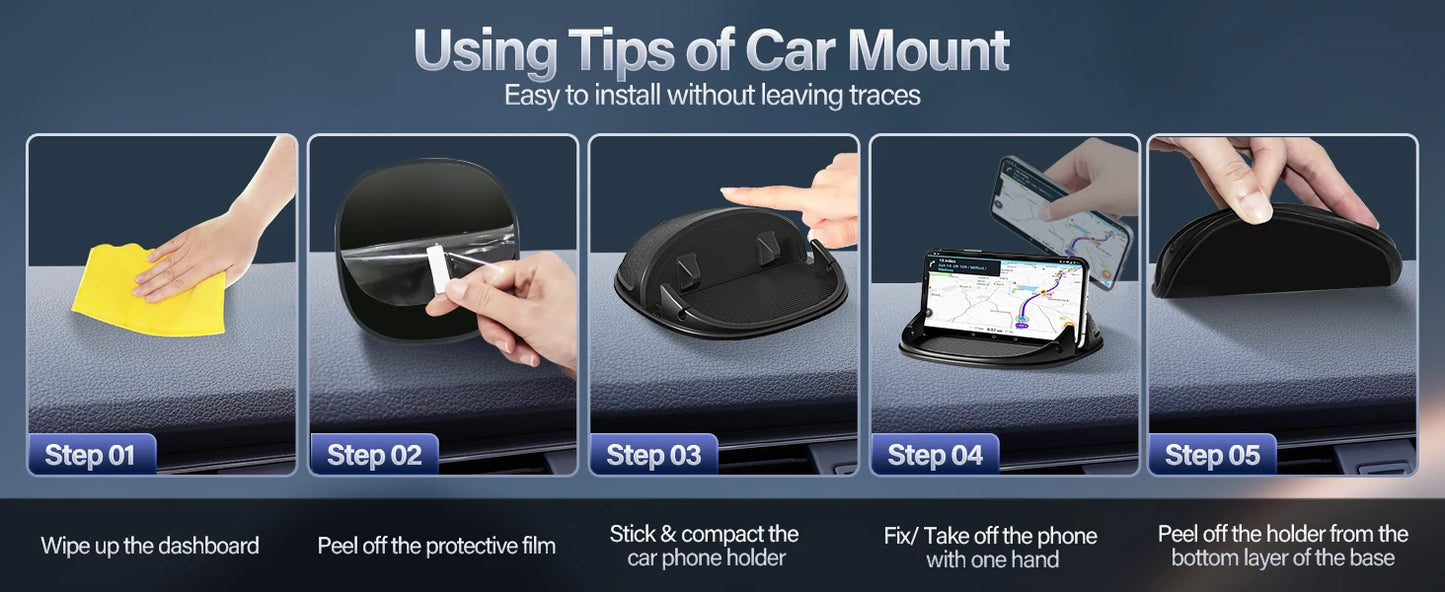 Silicone Car Phone Holder  Mount Silicone Car Pad Mat