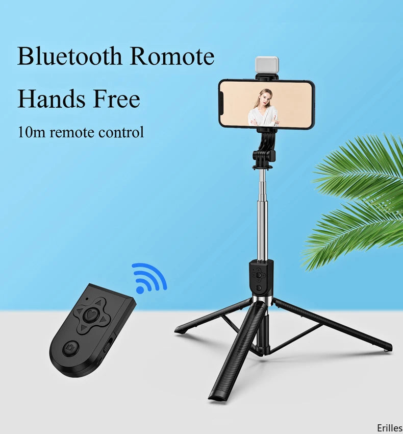 1.67M Long Extended Bluetooth Wireless Selfie Stick Live