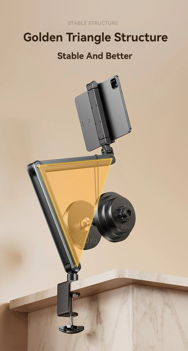 Phone Stand Long Arm Rotatable Tablet Holder