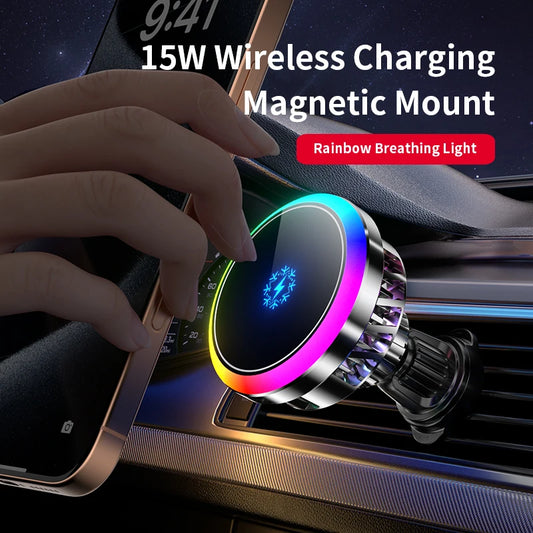 Wireless Car Charger 15W Magnetic Turbo Air Cooling