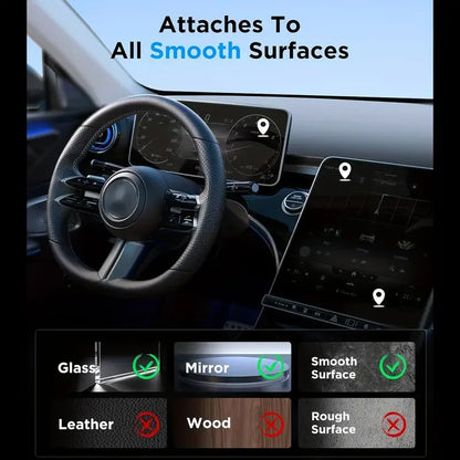 Foldable Magnetic Car Phone Holder Multi-directional Rotation Surface