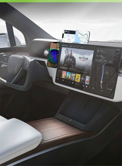 Invisible Foldaway Car Phone Mount Holder 15W Magnetic