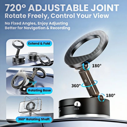 Mobile Phone Stand Vacuum Adsorption Foldable Rotation