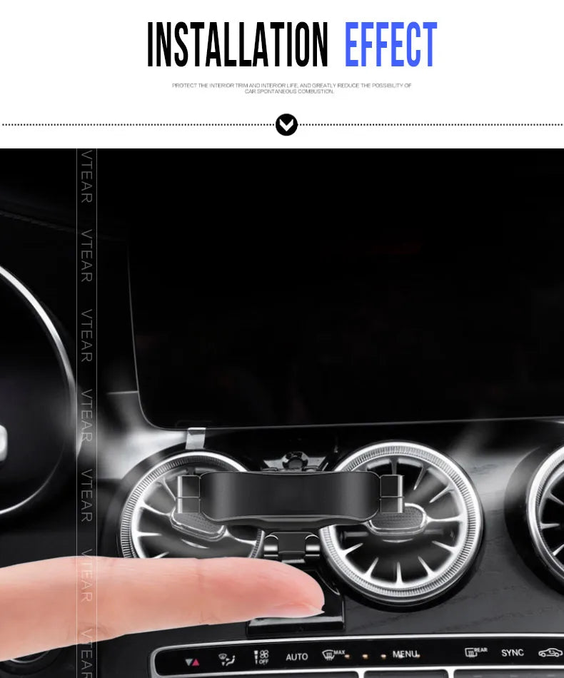 Vtear Car Phone Holder Support Decoration Dashboard Air Outlet