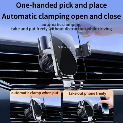 TIMESS Car Holder Mount Upgrade Auto Locking Universal Phone Stand Holder