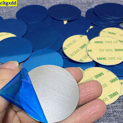 Circular square car phone magnetic metal plate universal patch bracket