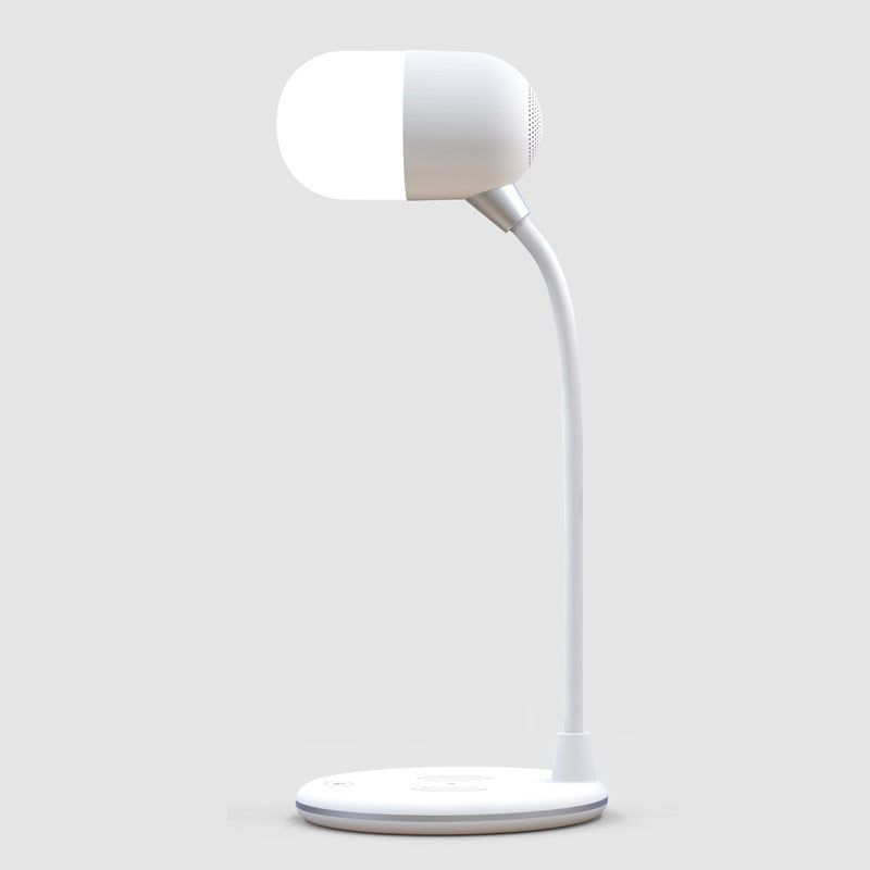 3 IN 1 Desk Lamp With Qi Wireless Charger 5W Bluetooth Speaker
