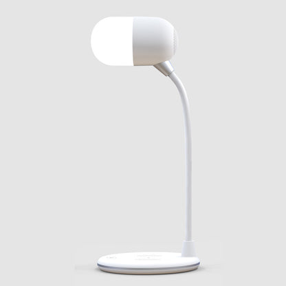 3 IN 1 Desk Lamp With Qi Wireless Charger 5W Bluetooth Speaker