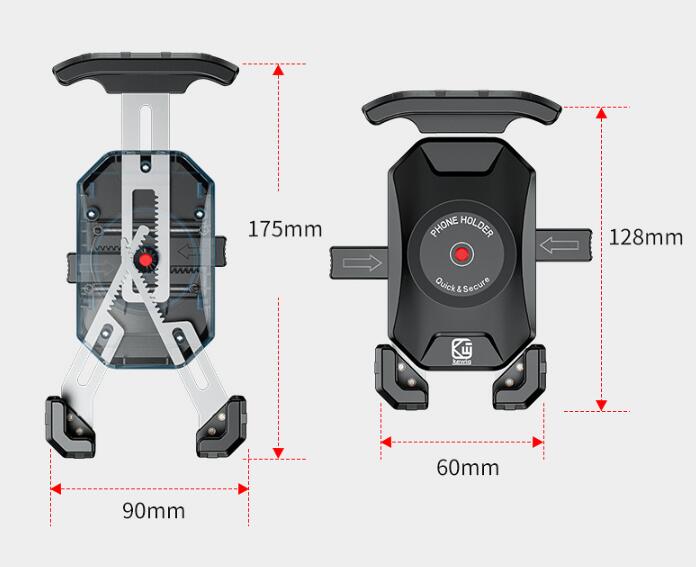 Outdoor Riding Navigation Motorcycle Waterproof Mobile Phone Holder