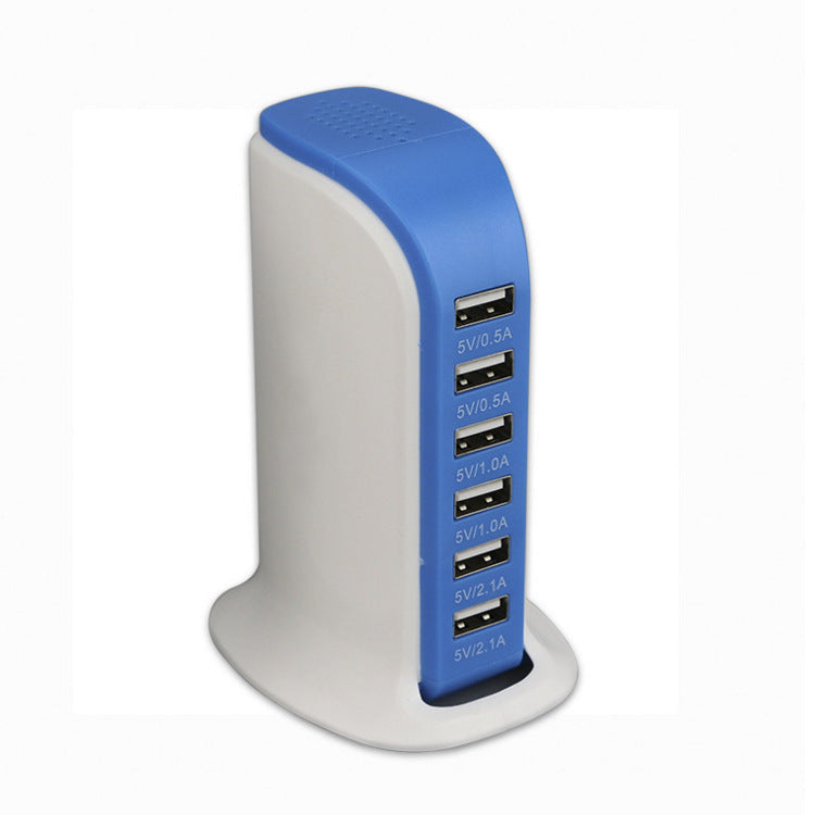 6 Port USB Sailboat Power Strip Charger