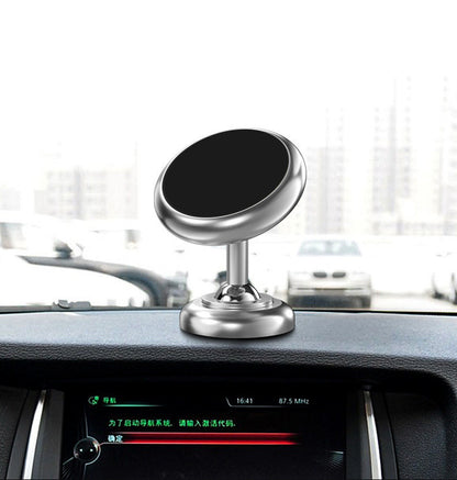 Luminous Metal Car Double Ring Magnetic Phone Holder