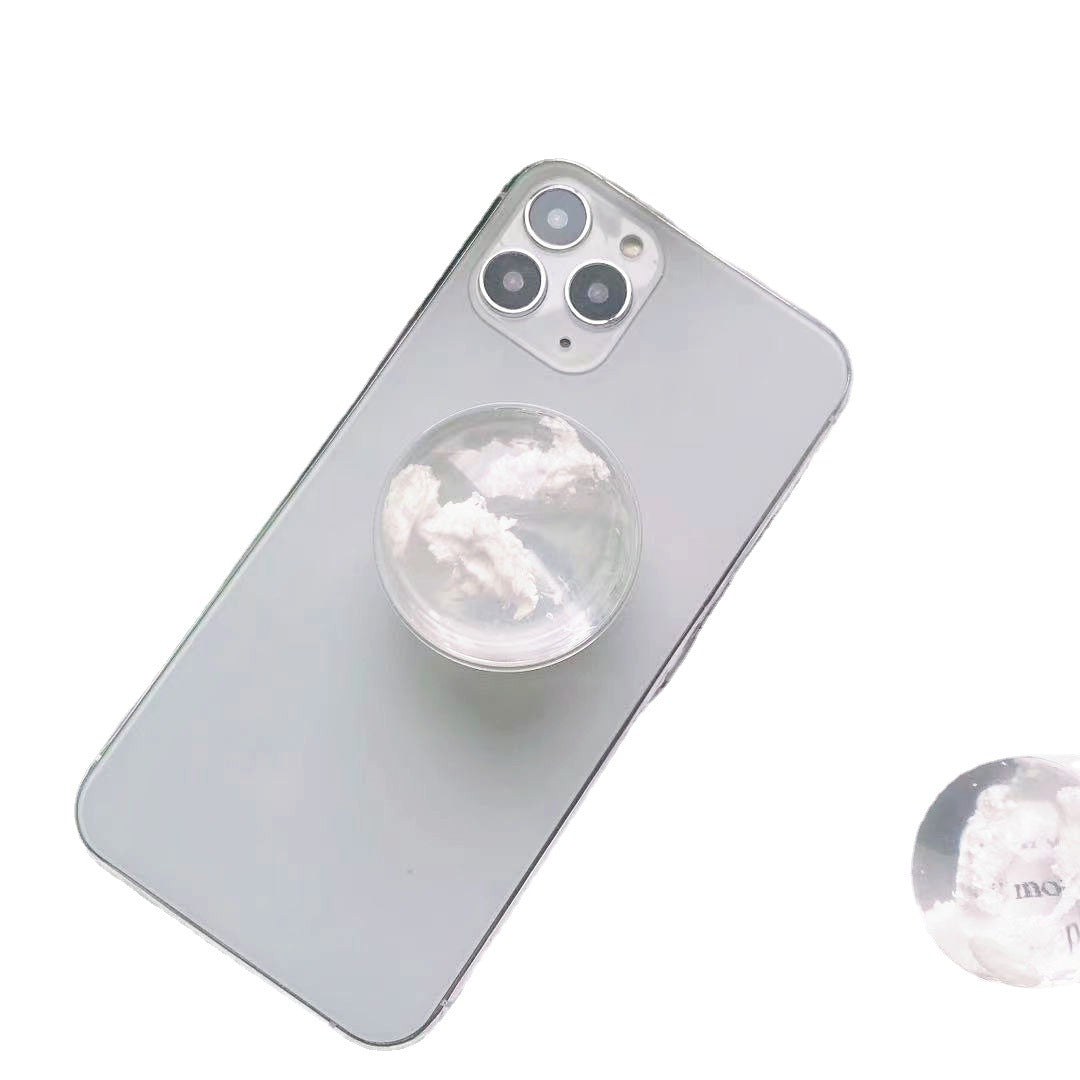 Transparent Cloud Crystal Ball Mobile Phone Telescopic Airbag Holder