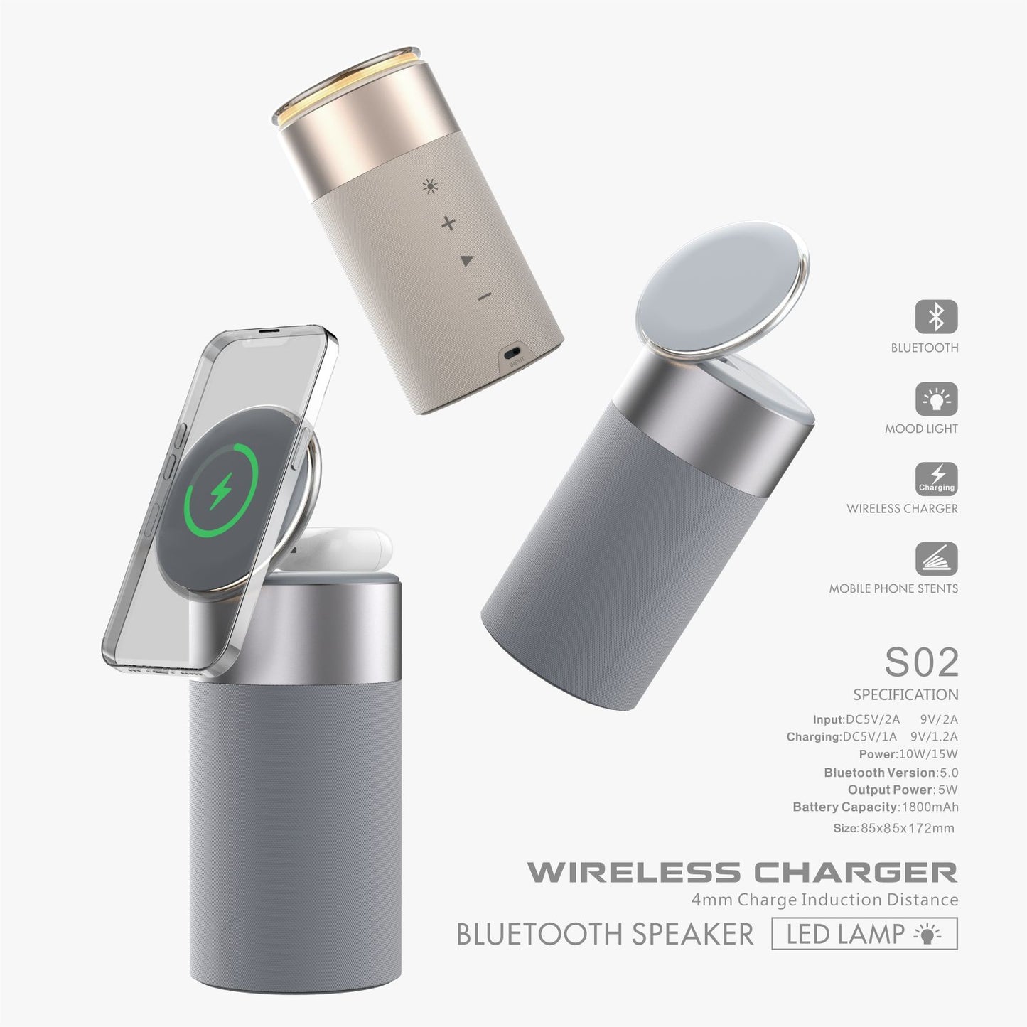 3 In 1 Multi-Function IPhone And AirPods Wireless Charger Portable