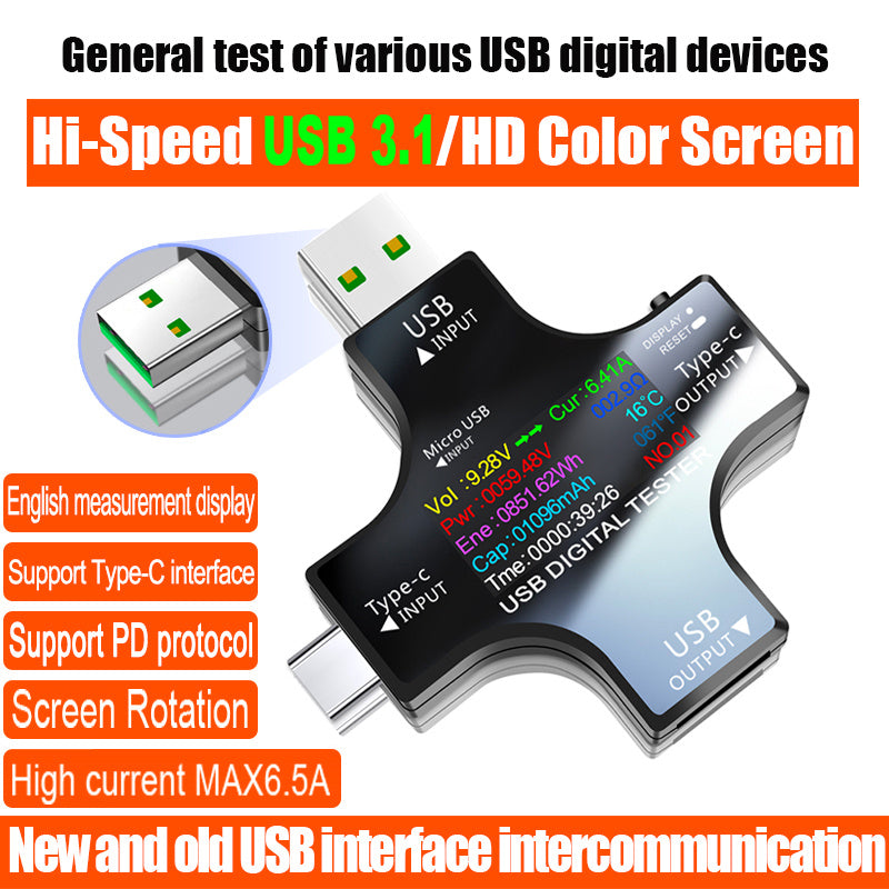 Digital Display Voltmeter For Mobile Phone Charger Detector