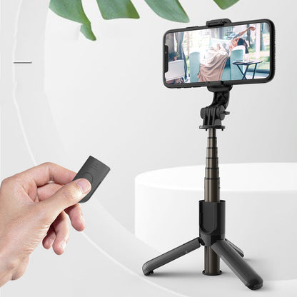 Mini Tripod Selfie Stick Desktop Live Mobile Phone Holder