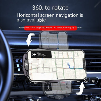 Transparent And Creative Line Design Car Wireless Charger Mobile Phone Holder
