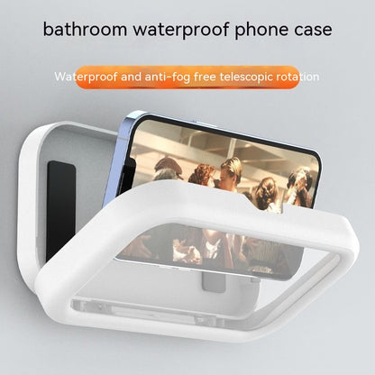 Bathroom Rotatable Waterproof Mobile Phone Box Punch-free