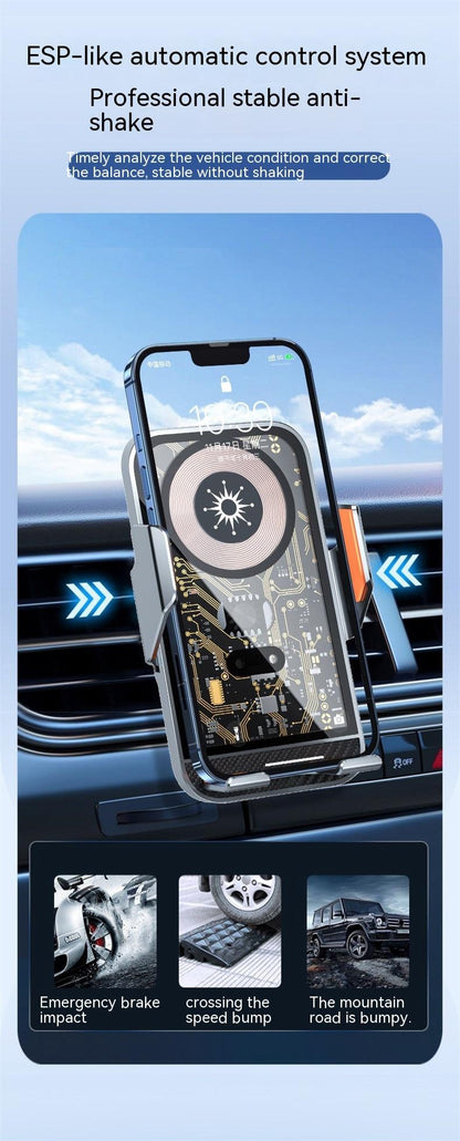Wireless Charger Automatic Induction Air Outlet Car Phone Holder