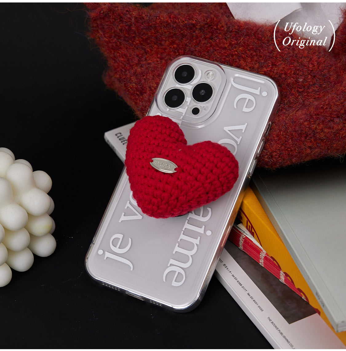 Original Knitted Love Stand Phone Case