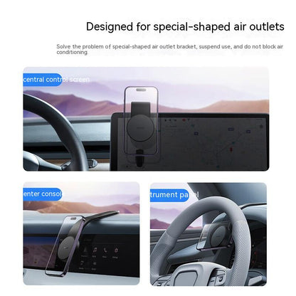 Magnetic Bendable Car Mobile Phone Holder Wireless Charger Phone Holder