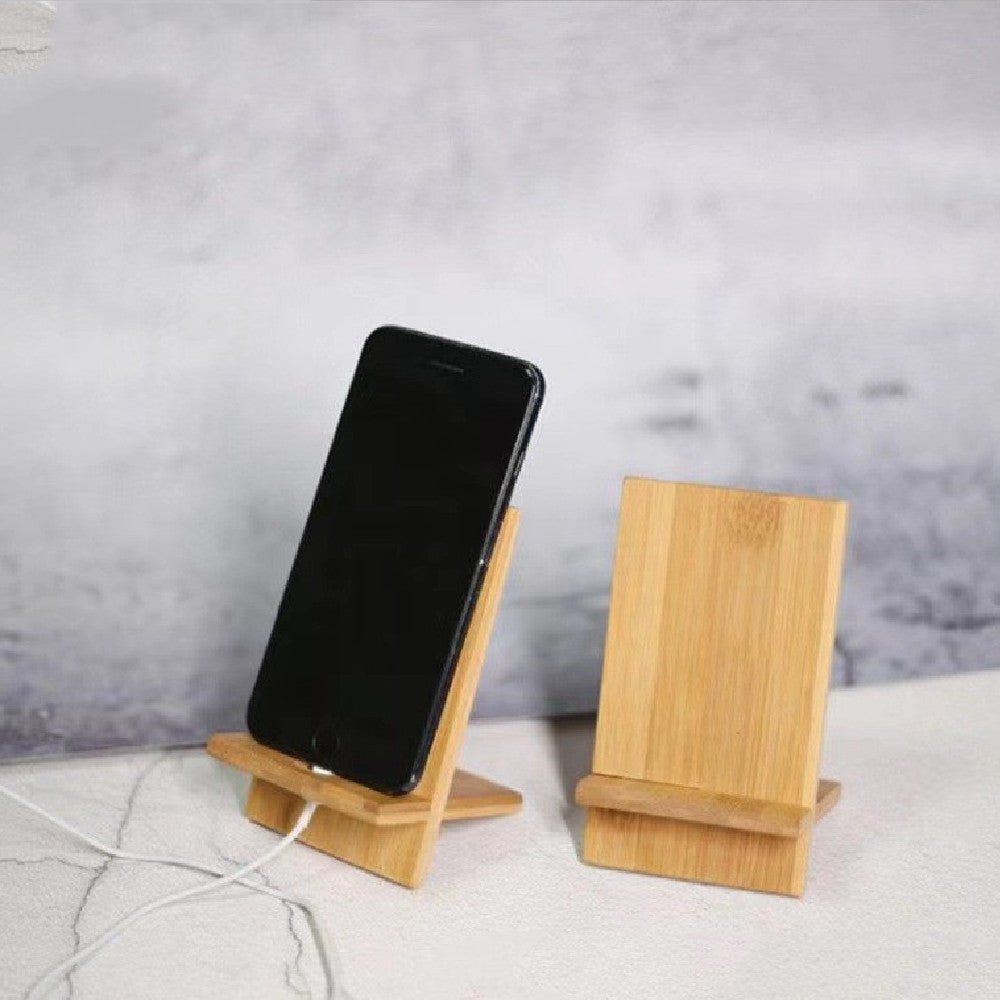 Desktop Bamboo Phone Holder Charging