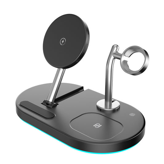 Four-in-one Magnetic Mobile Phone Holder Watch Headset Wireless Charger