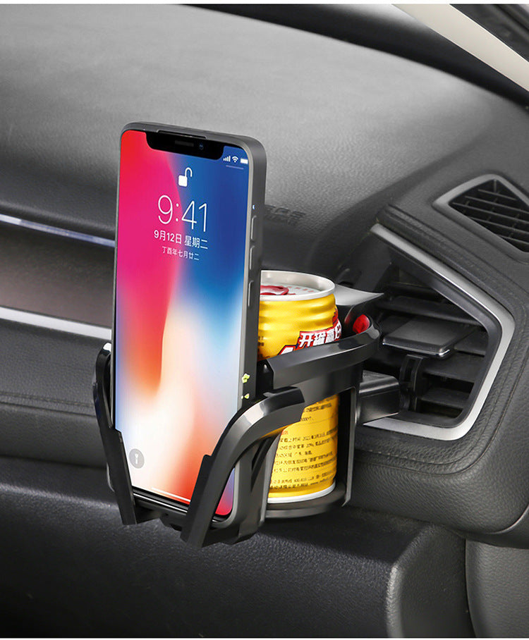 Car Air Outlet Mobile Phone Holder Multifunctional Beverage Holder