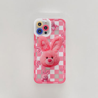 Silicone Phone Case With Cute Rabbit Stand