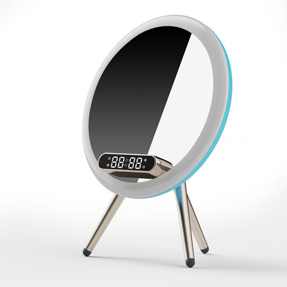 New Multi -function LED Mirror Alarm Clock Wireless Charger