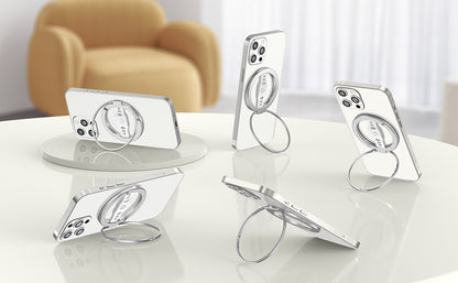 EWA Magnetic Phone Grip and Stand with Silicone Finger Strap