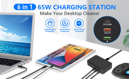 Household Multi Port USB Mobile Phone Charger