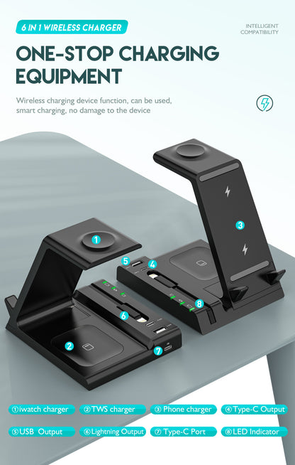 Mobile Phone And Watch Three-in-one Wireless Charger