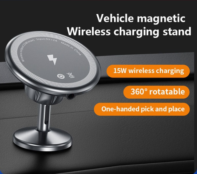 Car Magnetic Suction Bracket Wireless Charger