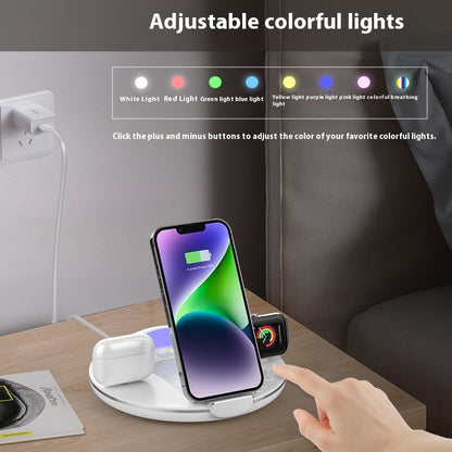 Folding Three-in-one Wireless Charger Phone Holder