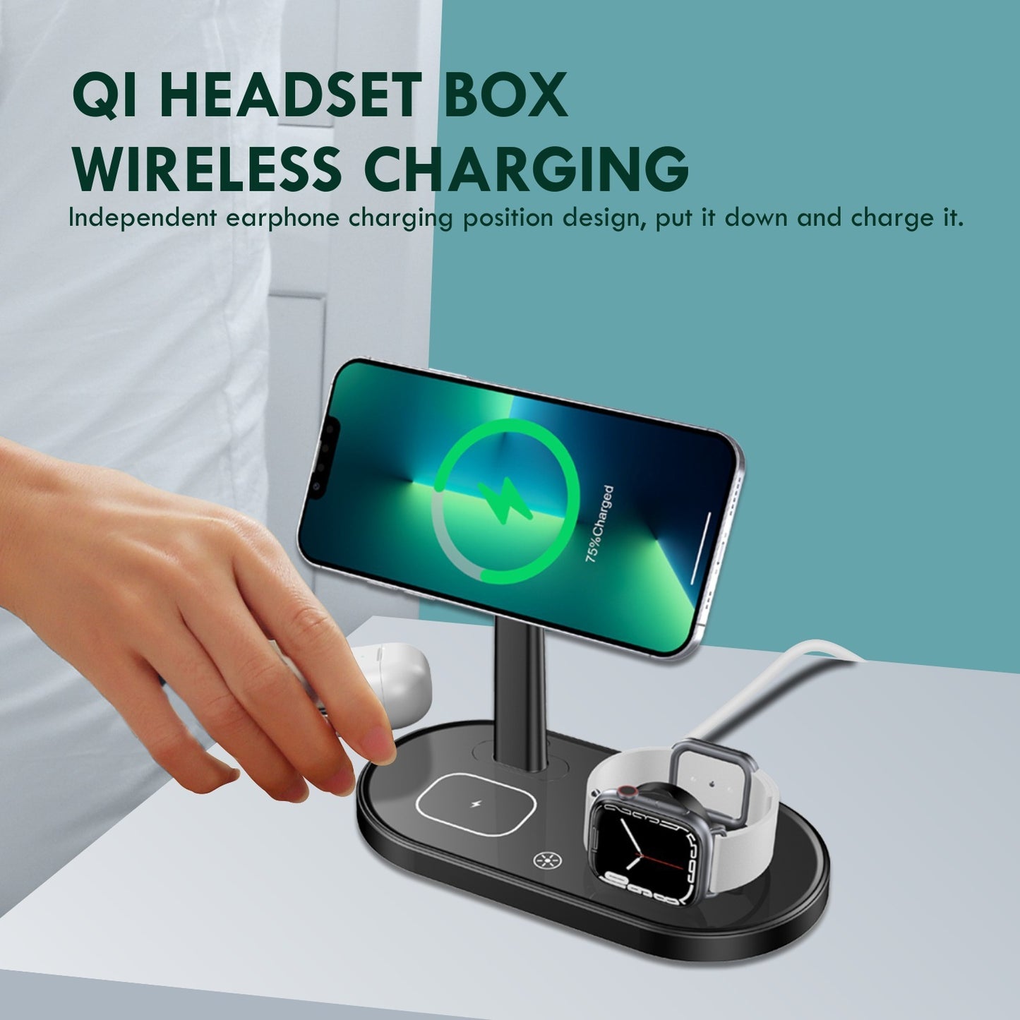 Multifunctional Phone Holder Three-in-one Wireless Charger