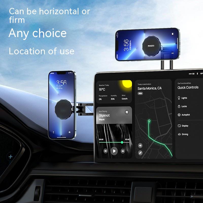 Suspension Screen Car Mobile Phone Bracket Telescopic Folding Navigation Bracket