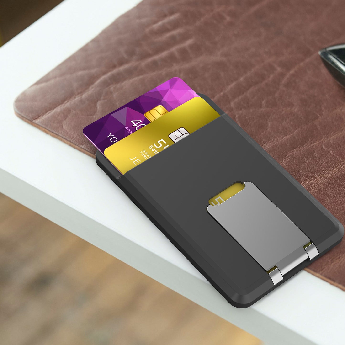 Mobile Phone Magnetic Card Holder Storage Card Bag