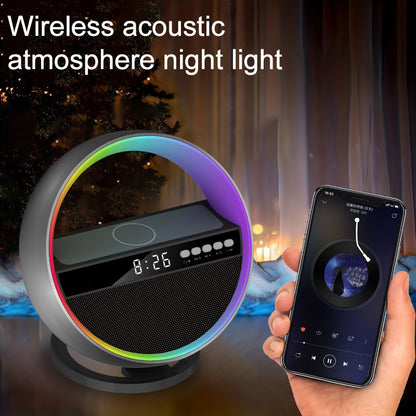 New Multifunction RGB Night Light Wireless Charger Bluetooth-compatible