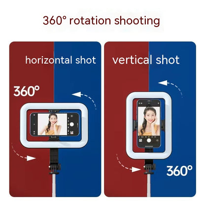 8-inch Beauty Fill Light Selfie Stick Bluetooth Remote Control