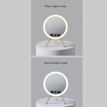 New Multi -function LED Mirror Alarm Clock Wireless Charger