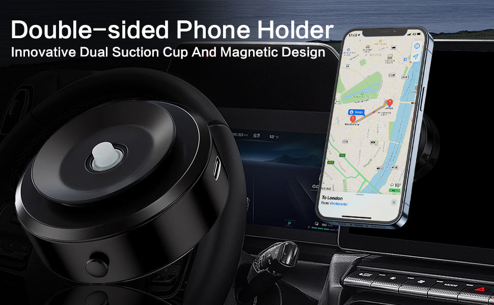 Phone Holder 360°Rotation Magnetic Car Cell Phone Holder