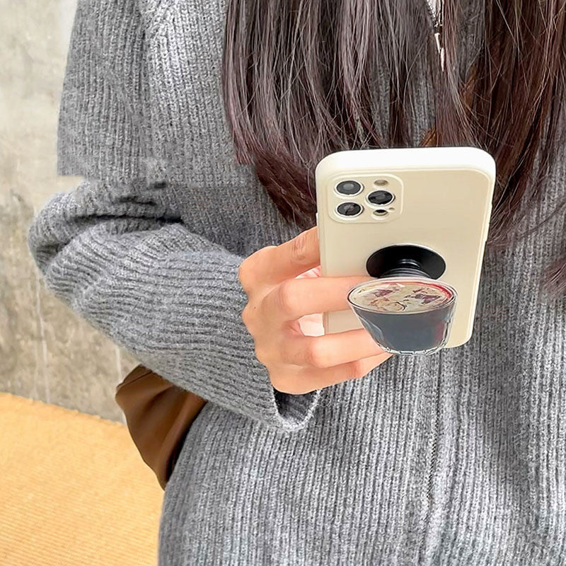 A Cup Of Iced Americano On A Spring Day Stand Phone Case