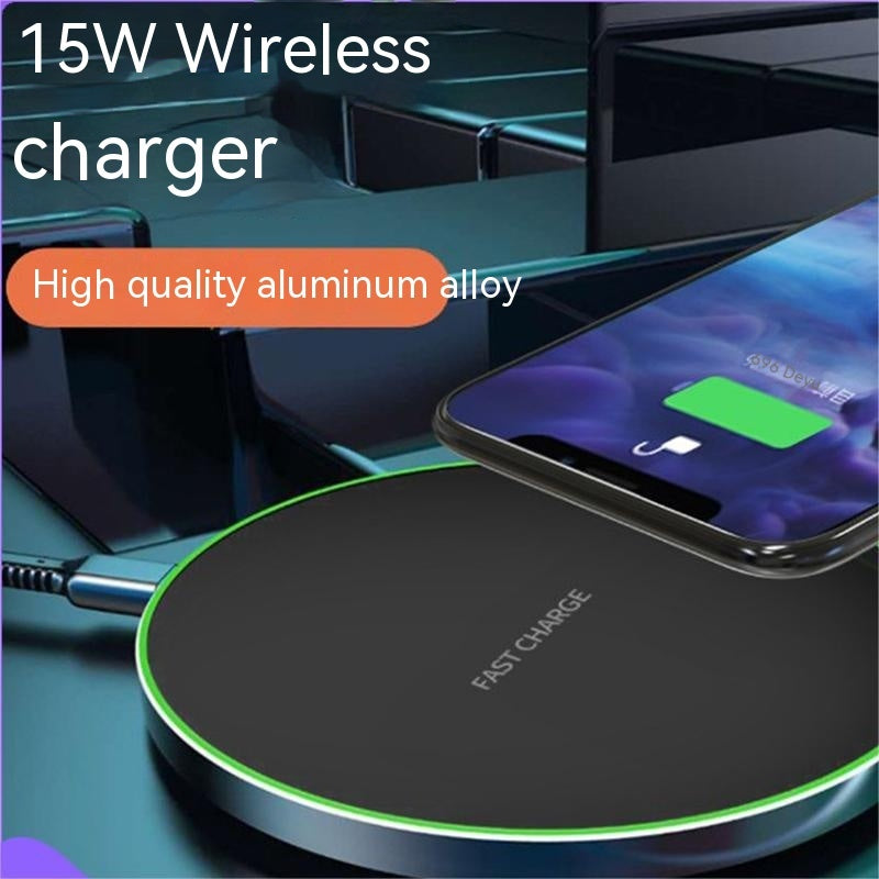 Wireless Phone Charger Disc Aluminum Alloy